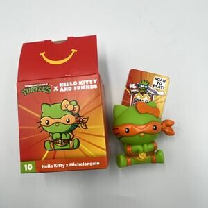 Limited McDonald’s Happy Meal Toy Hello Kitty Mikey Teenage Mutant Ninja Turtles